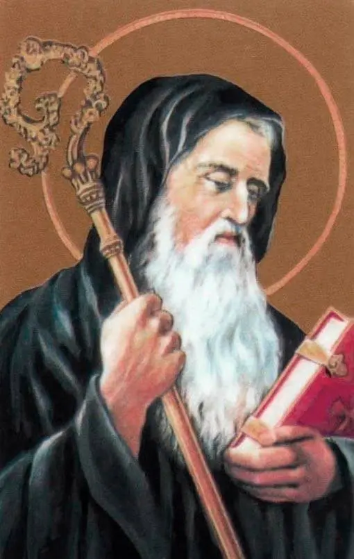 Illustration du patriarche des moines, Saint Benoît